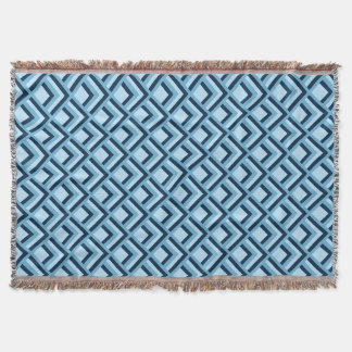 Manta Bauhaus Polvo Azul Marino Acero Azul en Forma de L