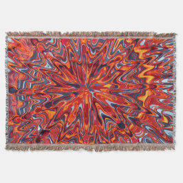 Manta Baumwolldecke mit einem farbenfrohen Wirbel-Design