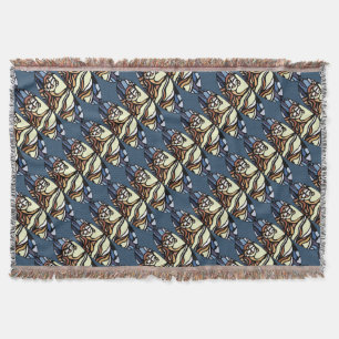 Manta Bear Art Blanket Native Polar Bear Throth Blanket