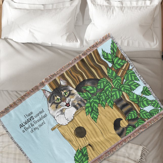 Manta Bed Bed Breakfast Cats (Subido por el creador)