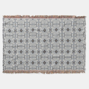 Manta Beige Con Mapa De Tira Blanca