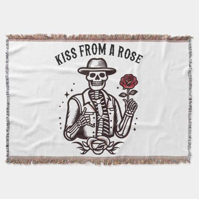 Manta Beso de una rosa (Anverso)