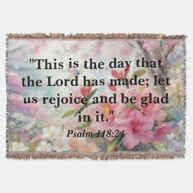 Manta Bible motivational text on floral watercolor (Anverso)
