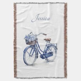 Manta Bicicleta en el personalizable azul Delft