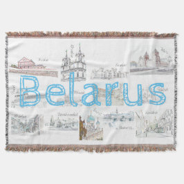 Manta Bielorrusia Minsk Brest Architecture Throw Blanket