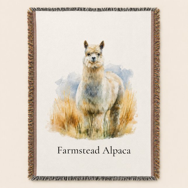 Manta Bienvenida personalizada a la granja de alpacas (Subido por el creador)