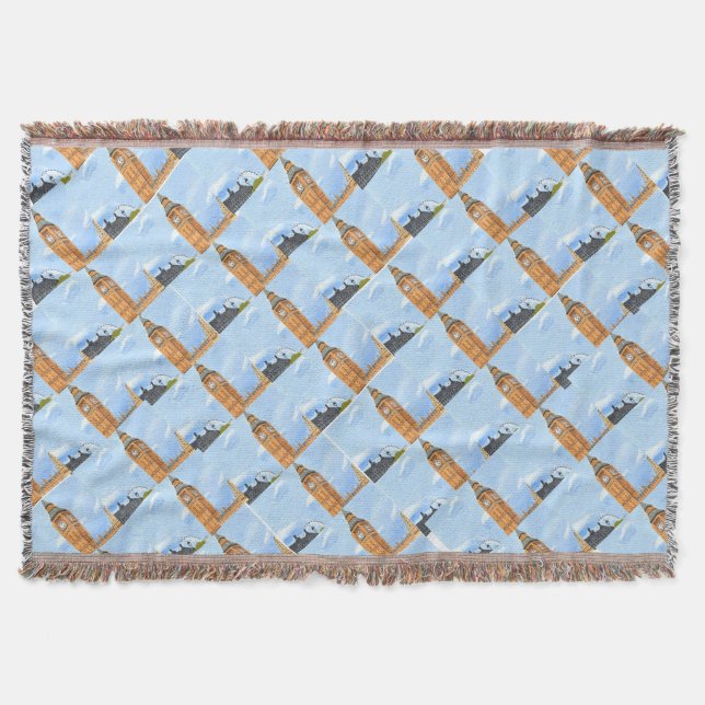 Manta Big Ben London Throw Blanket (Anverso)