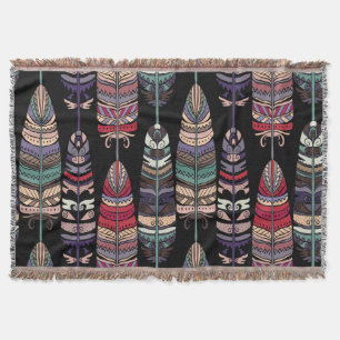 Manta Birds Feathers Tribal Art Seamless