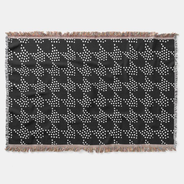 Manta Black and white dotted tooth hound pattern (Anverso)