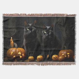 Manta Black Cats Blanket