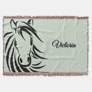 Manta Black Horse Head Green