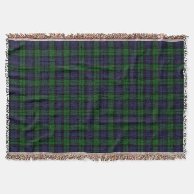 Manta Black Watch Tartan Plaid Scottish Plaid Pattern (Anverso)