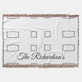 Manta Black White Geometric Pattern | Minimal Abstract