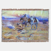 Blackfeet Quemando Búfalo en Crow Buffalo Range Ch