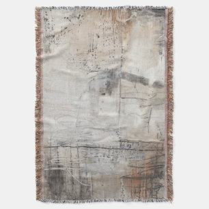 Manta Blanco negro y bronce