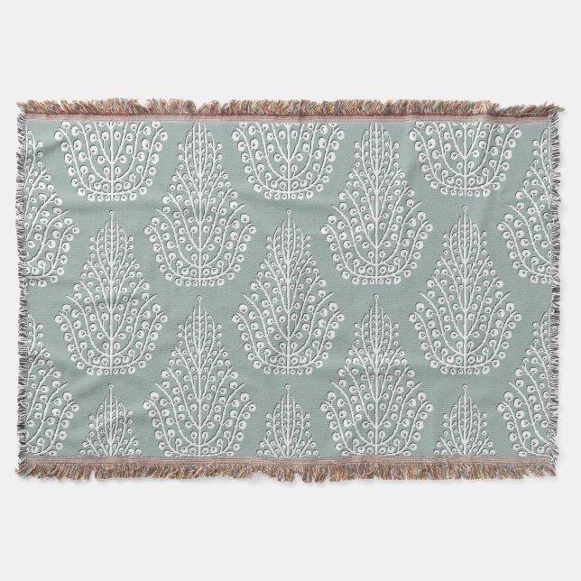 Manta blanco plateado SPIRIT (Anverso)