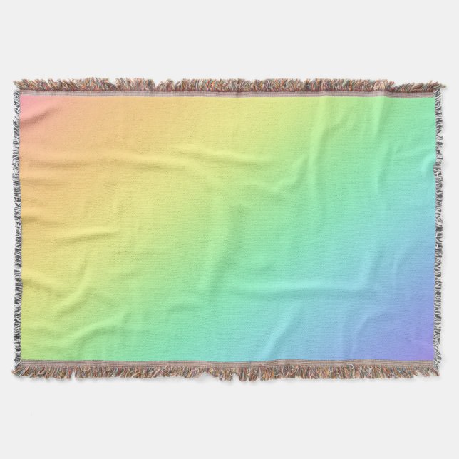 Manta Blanda de empuje de gradiente arco iris (Anverso)