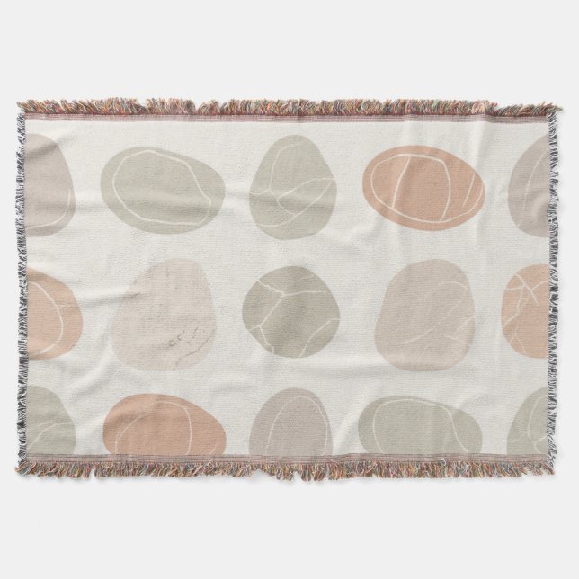 Manta Blanda de guijarros de guijarros blandos de diseño (Anverso)