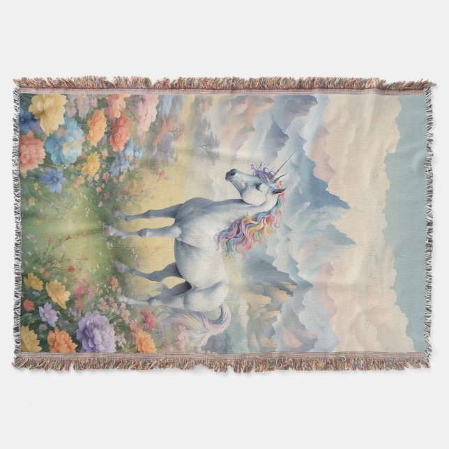 Manta Blanquete de unicornio (Anverso)