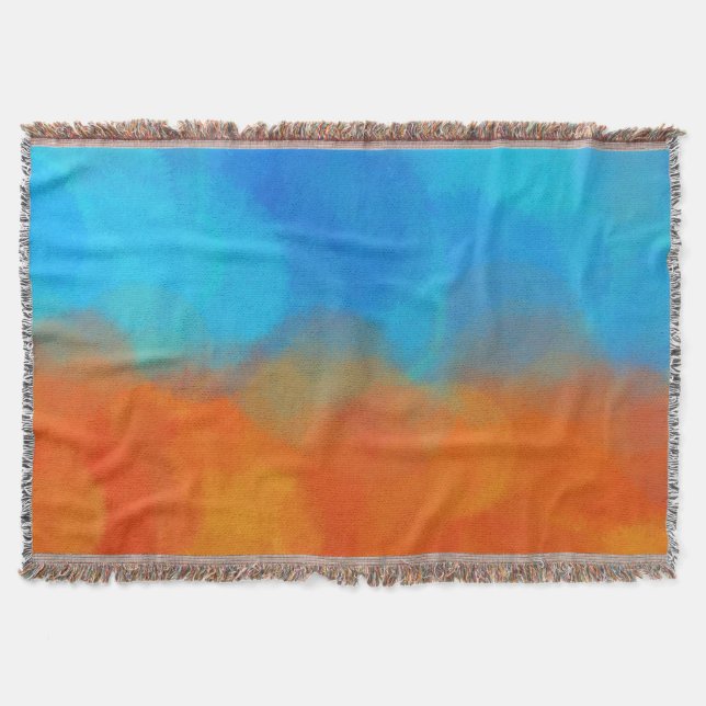 Manta bleu orange (Anverso)