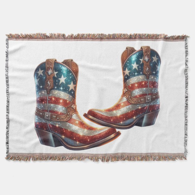 Manta Bling American Flag Boots (Anverso)