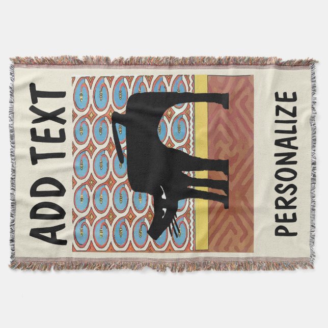 Manta Bloack Cat, añadir texto, (Anverso)