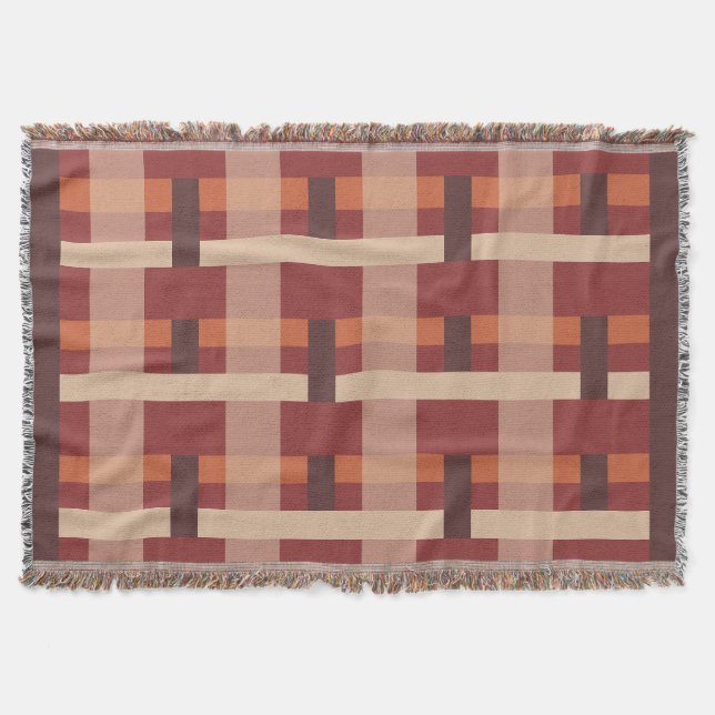 Manta Blocks orange, Brown  (Anverso)