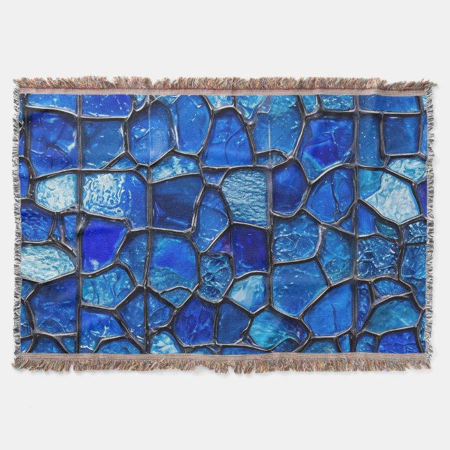 Manta 🛋️ Blue Glass Hogar Acogedor y Cómodo (Anverso)