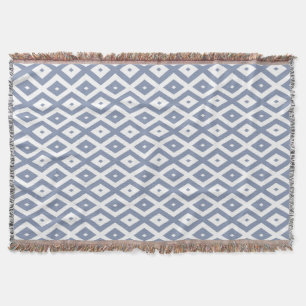 Manta Blue grey and white diamond pattern
