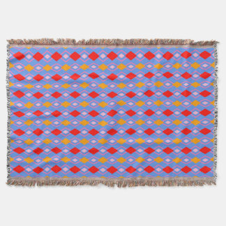 Manta Blue Harlequin Knot Throw Blanket