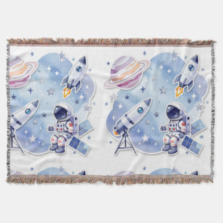 Manta Blue little astronaut cozy Blanket for New Home