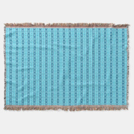 Manta Blue on Blue Boho Pattern Thleket Blanket
