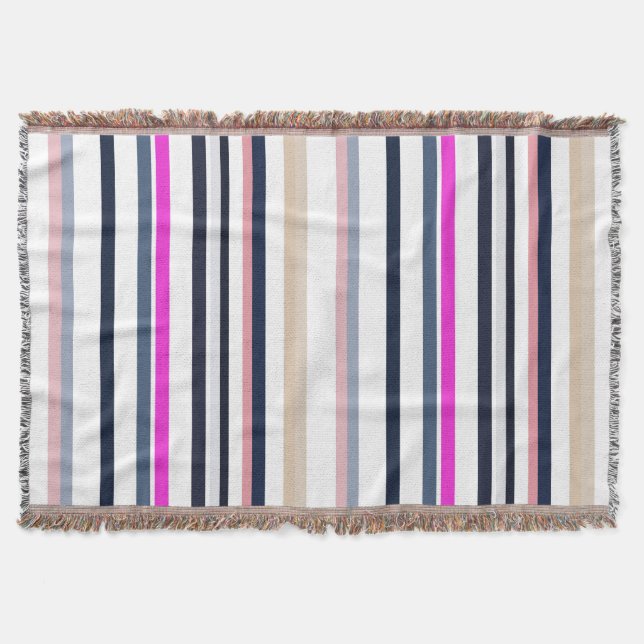 Manta Blue Pink and Sand Stripes (Anverso)
