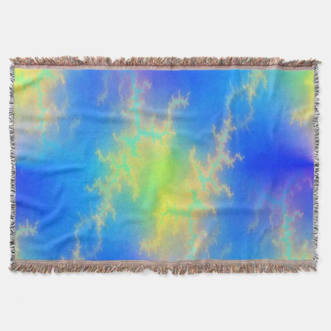 Manta Blue Sky y Golden Yellow Lightning Bolts (Anverso)