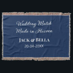 Manta Boda Combinación hecha en el cielo favores de boda<br><div class="desc">diseño</div>