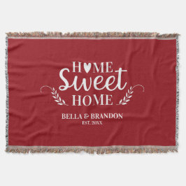 Manta Boda de parejas personalizadas Throw Blanket