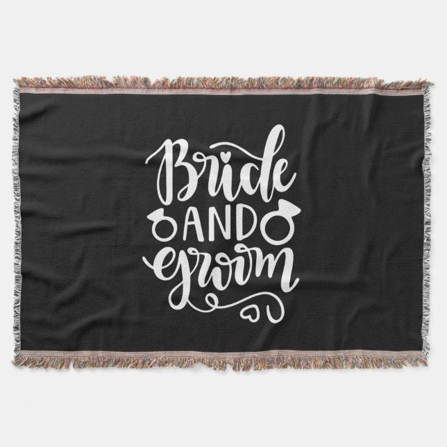 Manta Boda Regalo Novia Y Groom (Anverso)