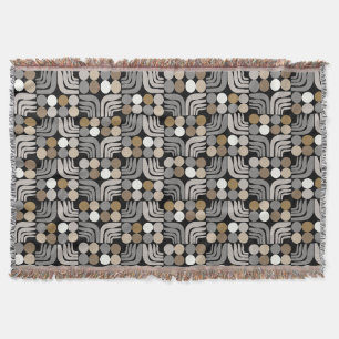 Manta Bohemian Negro Gris