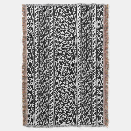 Manta Boho Mandala Flor y Leaf Throw Blanket