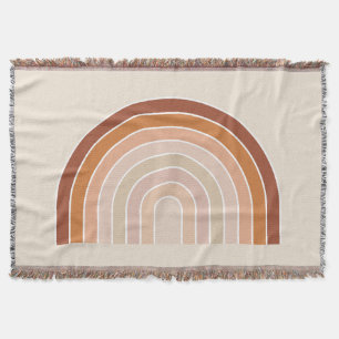 Manta Boho Rainbow Beige Terracotta