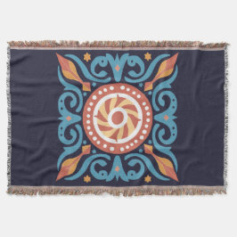 Manta Boho Tile Throw Blanket