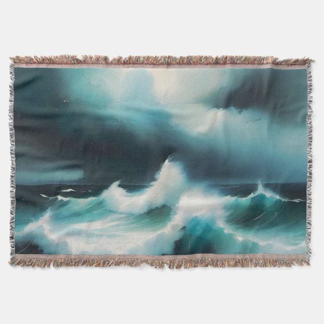 Manta Bonita pintura al océano azul (Anverso)