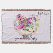 Bonito Girly, te ves guapa hoy Unicorn Pink