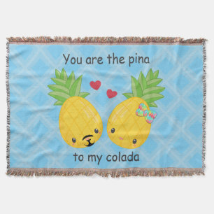 Manta Bonito piña tropical Pina colada romántica