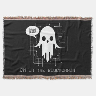 Manta ¡Boo! Estoy en Blockchain - Gracioso fantasma de l