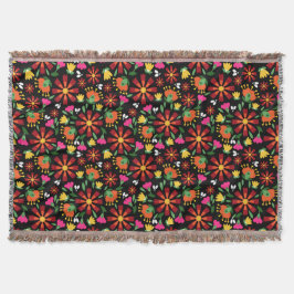 Manta bordado popular mexicano de Fiesta