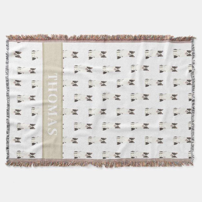 Manta Border Collie Personalizado (Anverso)