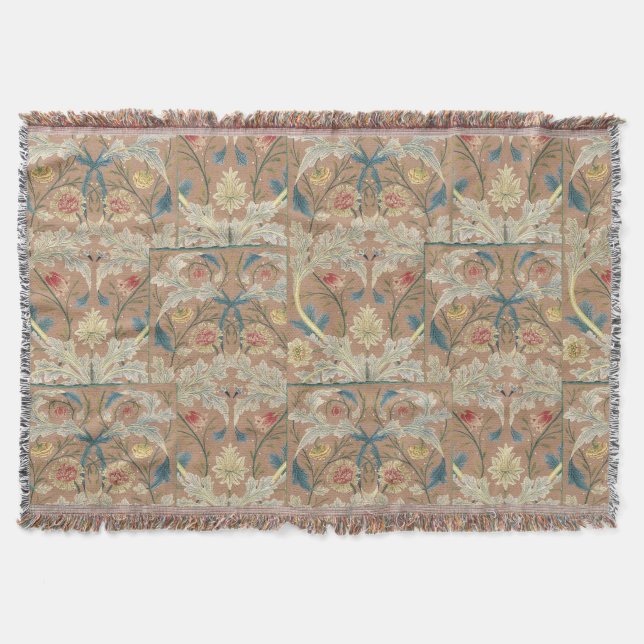 Manta Bordería floral de William Morris 1875 (Anverso)
