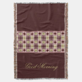 Manta Borgoña Y Rosa