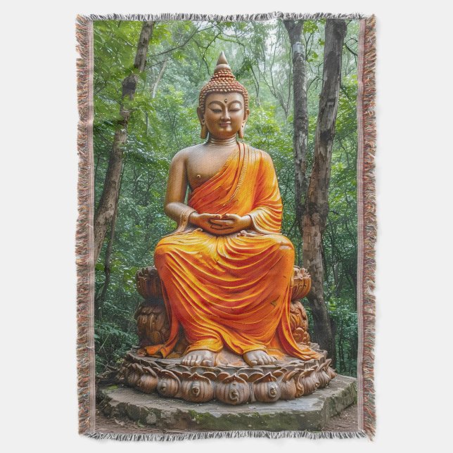 Manta Bosque de Calma: El Santuario del Buda (Frente vertical)